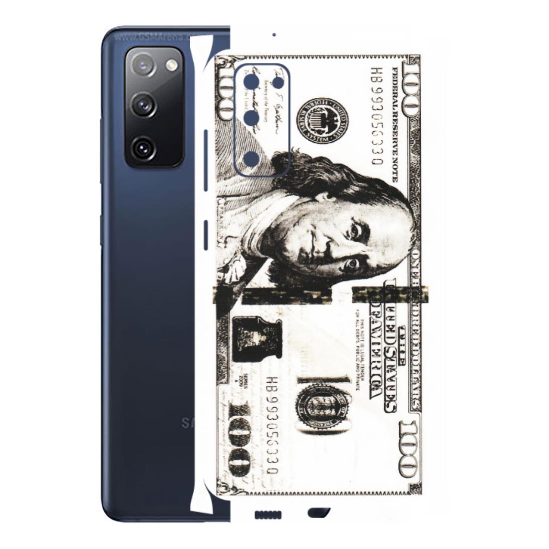 Samsung A/S Series Phone Skins (All Models) - 100 Dollar Currency - Transparent Finish (T-01) Samsung Galaxy S20 FE
