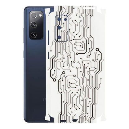 Samsung A/S Series Phone Skins (All Models) - Tech Circuits - Transparent Finish (T-03) Samsung Galaxy S20 FE