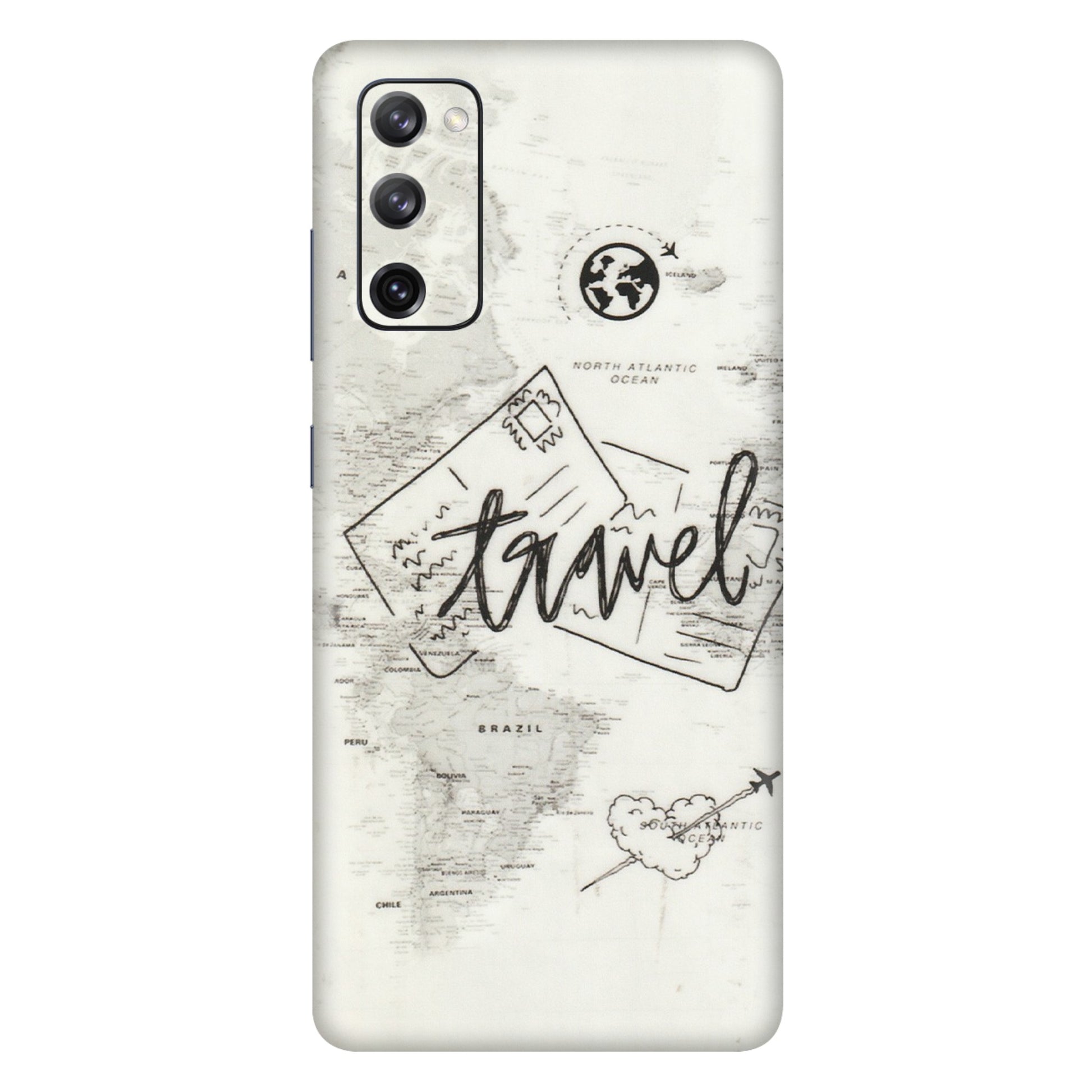 Samsung A/S Series Phone Skins (All Models) - Travel Ticket - Transparent Finish (T-06) Samsung Galaxy S20 FE