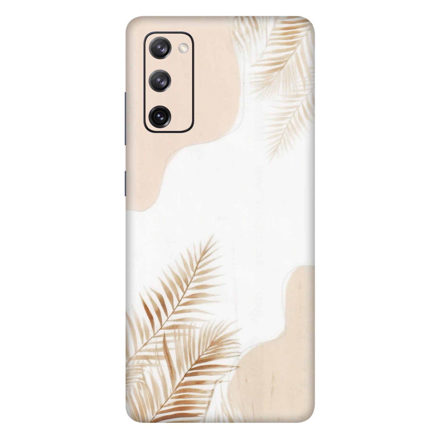 Samsung A/S Series Phone Skins (All Models) - Gold Petals Abstract - Transparent Finish (T-08) Samsung Galaxy S20 FE