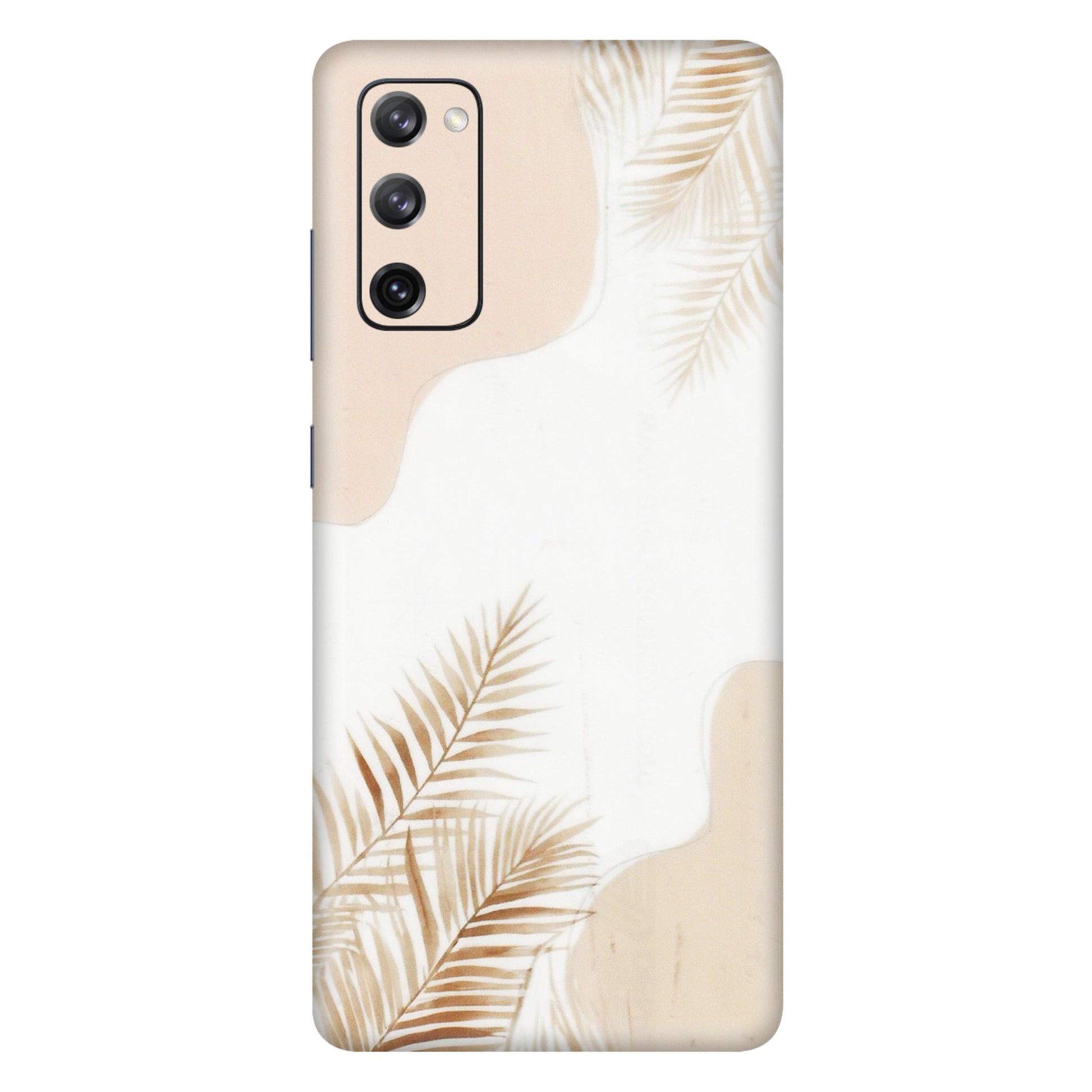 Samsung A/S Series Phone Skins (All Models) - Gold Petals Abstract - Transparent Finish (T-08) Samsung Galaxy S20 FE