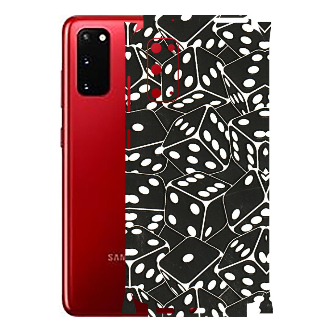 Samsung A/S Series Phone Skins (All Models) - Big Black Dices - 3D Embossed Finish (L-106) Samsung Galaxy S20