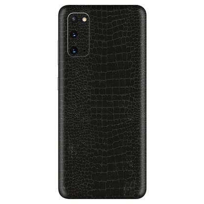 Samsung A/S Series Phone Skins (All Models) - Snake Leather Black - 3D Embossed Finish (L-107) Samsung Galaxy S20