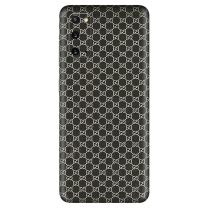 Samsung A/S Series Phone Skins (All Models) - Black G Print - 3D Embossed Finish (L-109) Samsung Galaxy S20