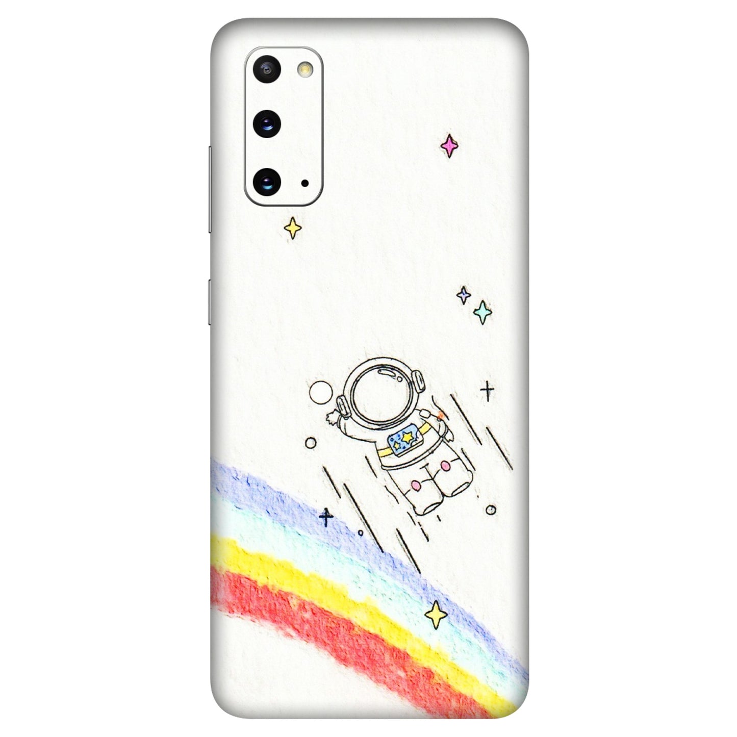 Samsung A/S Series Phone Skins (All Models) - Milkyway Astronaut - 3D Embossed Finish (L-110) Samsung Galaxy S20