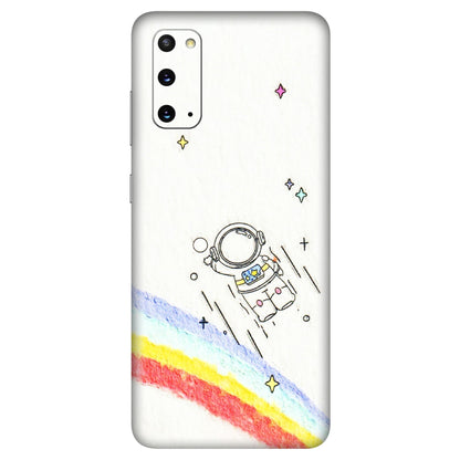 Samsung A/S Series Phone Skins (All Models) - Milkyway Astronaut - 3D Embossed Finish (L-110) Samsung Galaxy S20