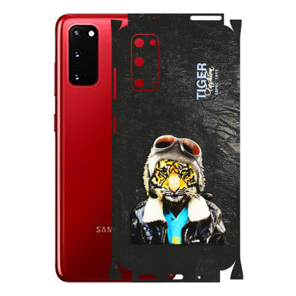 Samsung A/S Series Phone Skins (All Models) - Rider Tiger - 3D Embossed Finish (L-113) Samsung Galaxy S20