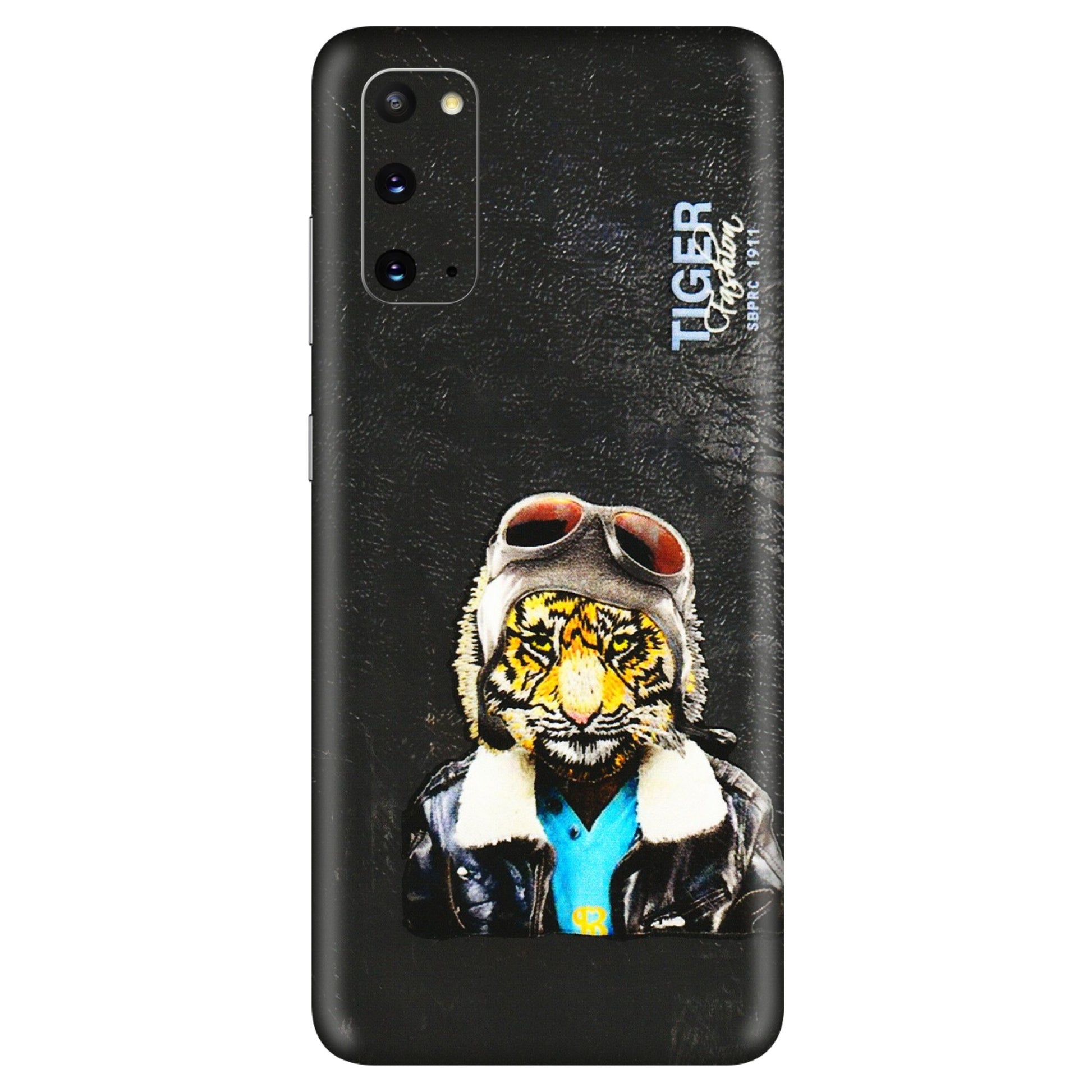 Samsung A/S Series Phone Skins (All Models) - Rider Tiger - 3D Embossed Finish (L-113) Samsung Galaxy S20