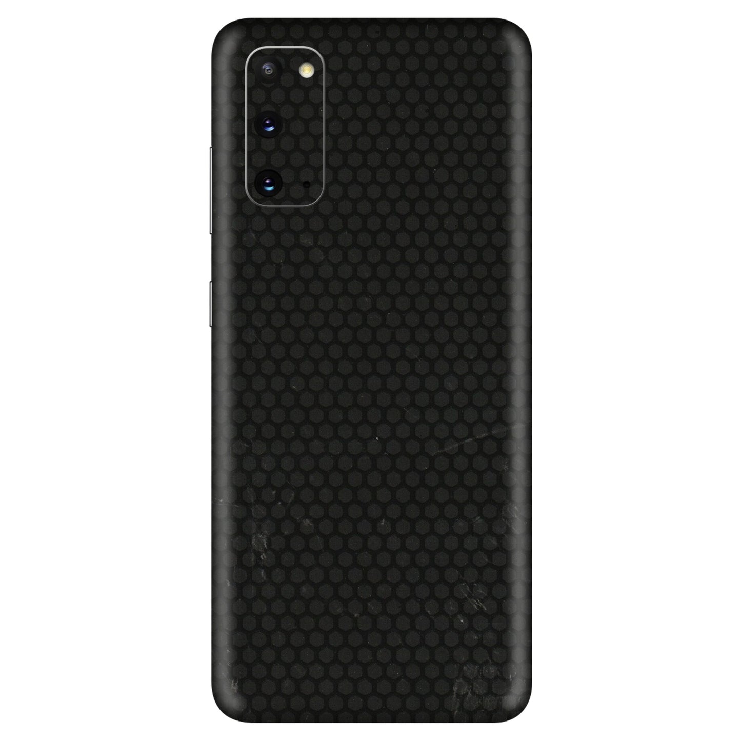 Samsung A/S Series Phone Skins (All Models) - Black honeycomb - 3D Embossed Finish (L-114) Samsung Galaxy S20