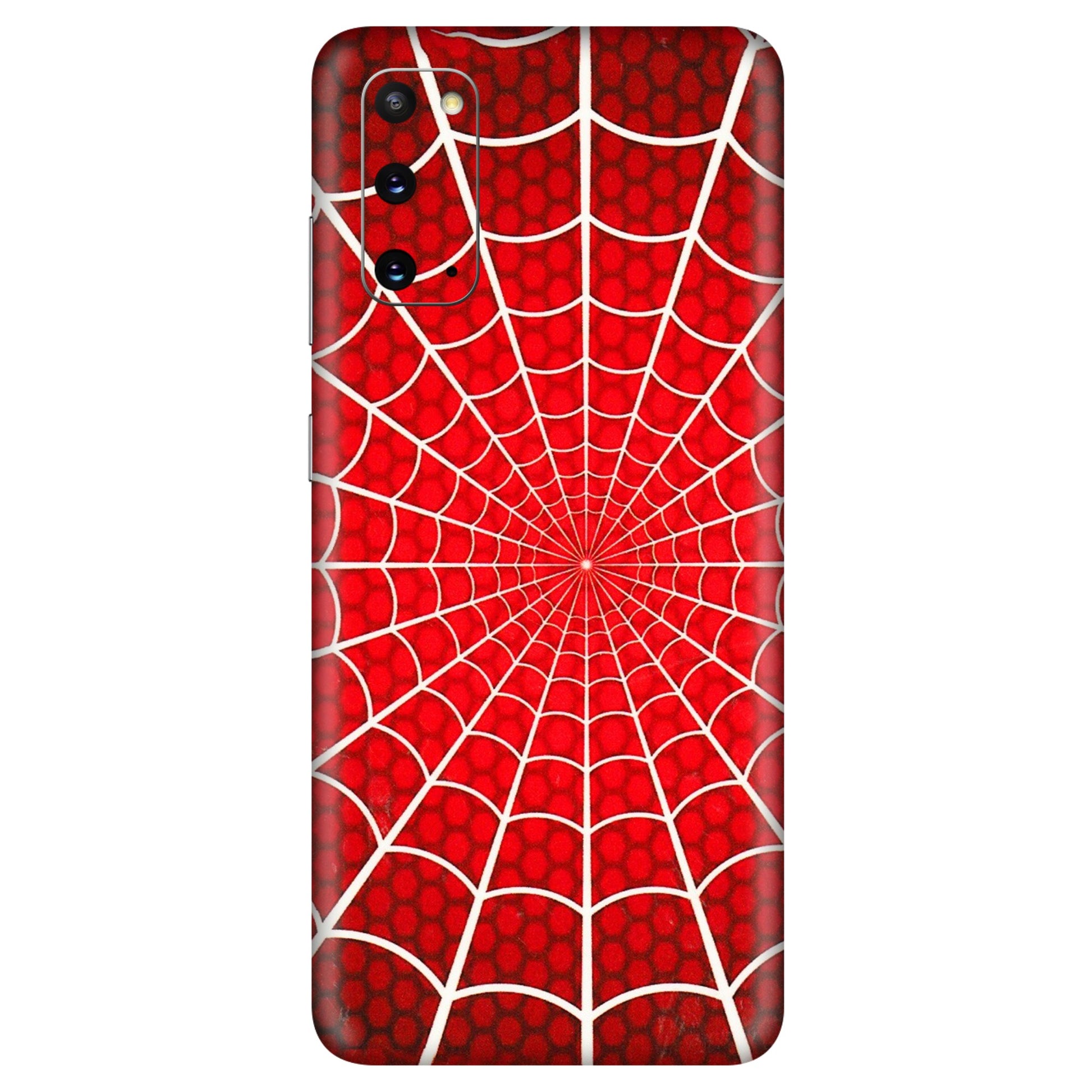Samsung A/S Series Phone Skins (All Models) - Classic Spidey Web - 3D Embossed Finish (L-115) Samsung Galaxy S20
