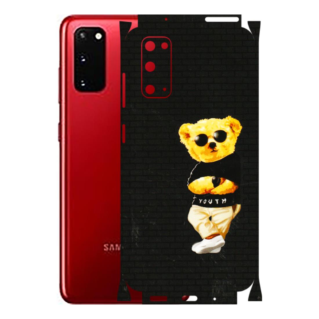 Samsung A/S Series Phone Skins (All Models) - Classy Teddy Bear - 3D Embossed Finish (L-116) Samsung Galaxy S20