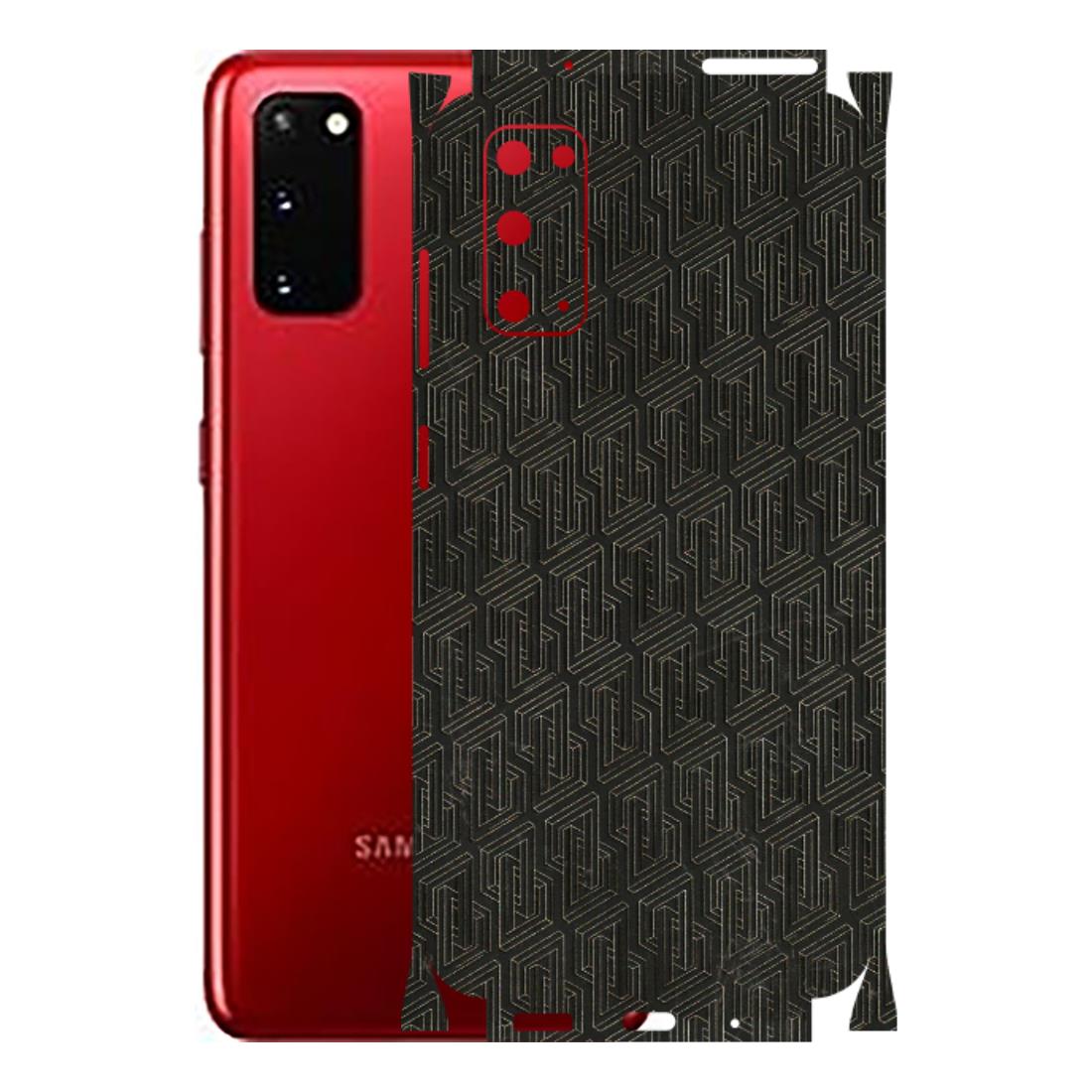 Samsung A/S Series Phone Skins (All Models) - Black Abstract Pattern - 3D Embossed Finish (L-117) Samsung Galaxy S20