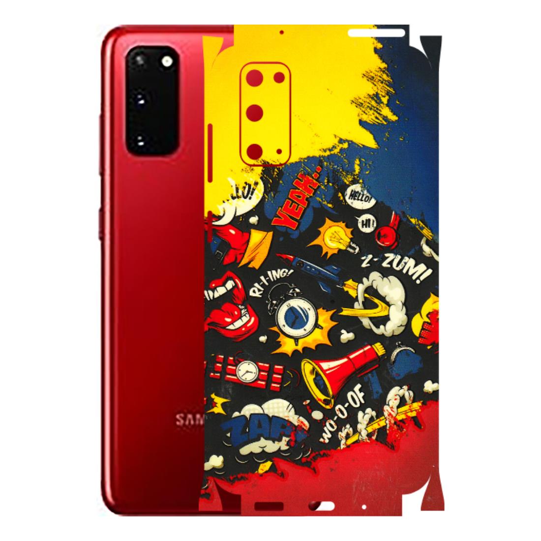 Samsung A/S Series Phone Skins (All Models) - Pacific Doodle Art - 3D Embossed Finish (L-120) Samsung Galaxy S20