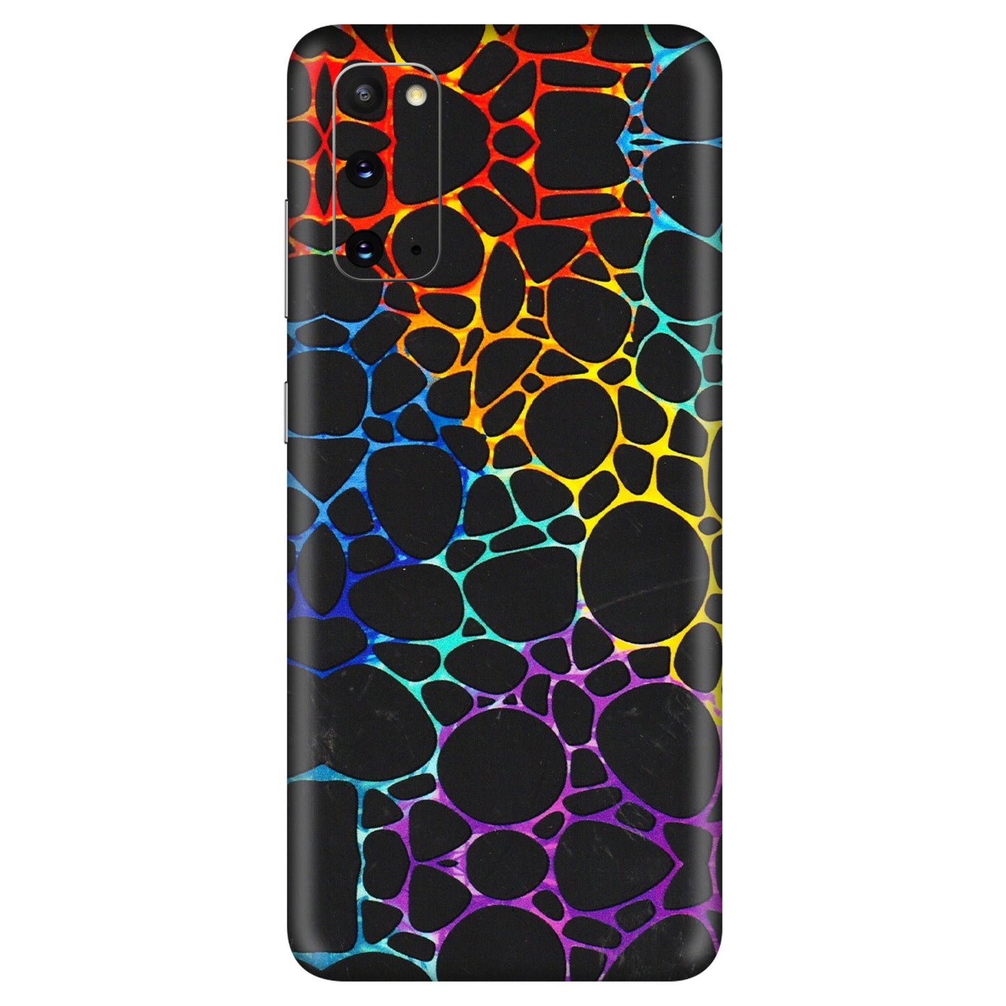 Samsung A/S Series Phone Skins (All Models) - Abstract Art MultiColour - 3D Embossed Finish (L-133) Samsung Galaxy S20