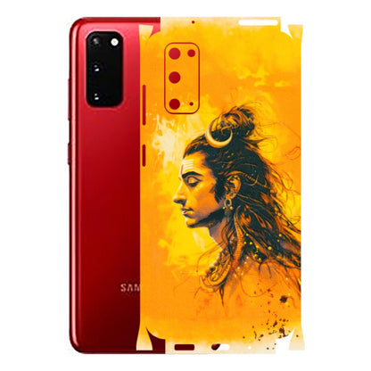 Samsung A/S Series Phone Skins (All Models) - Shiv Shakti - 3D Embossed Finish (L-14) Samsung Galaxy S20