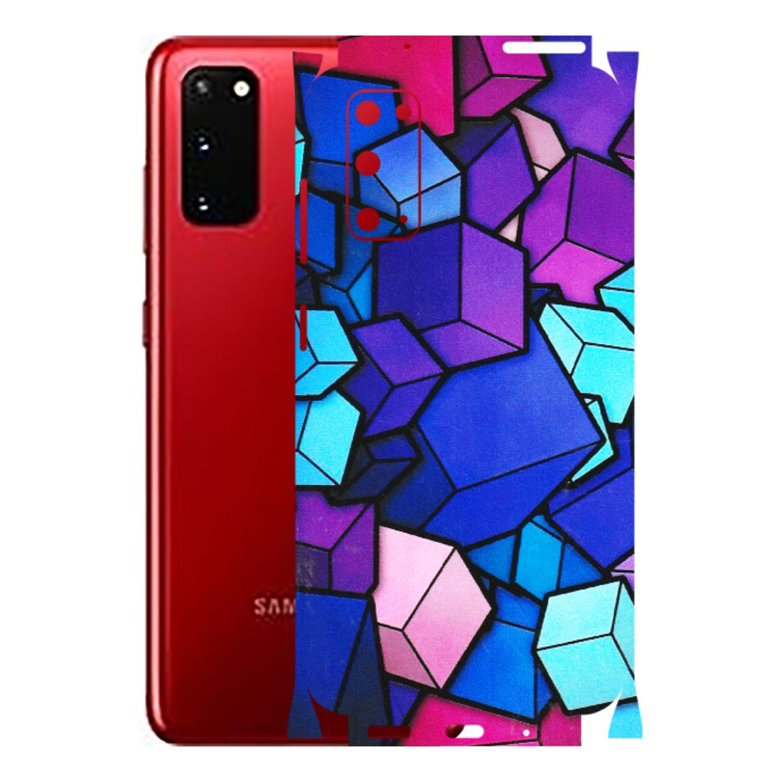 Samsung A/S Series Phone Skins (All Models) - Cube Doodle - 3D Embossed Finish (L-141) Samsung Galaxy S20
