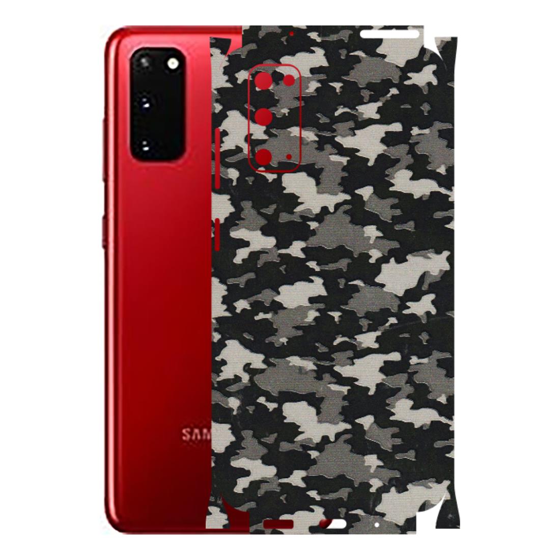 Samsung A/S Series Phone Skins (All Models) - Black/Grey Camoflaunge - 3D Embossed Finish (L-142) Samsung Galaxy S20