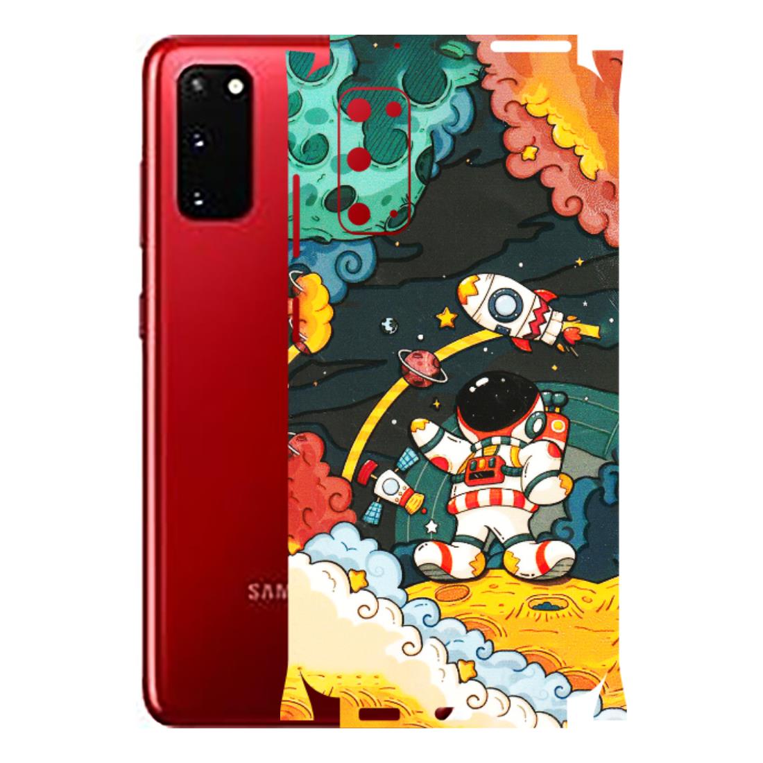 Samsung A/S Series Phone Skins (All Models) - Astronauts & Spaceship - 3D Embossed Finish (L-145) Samsung Galaxy S20