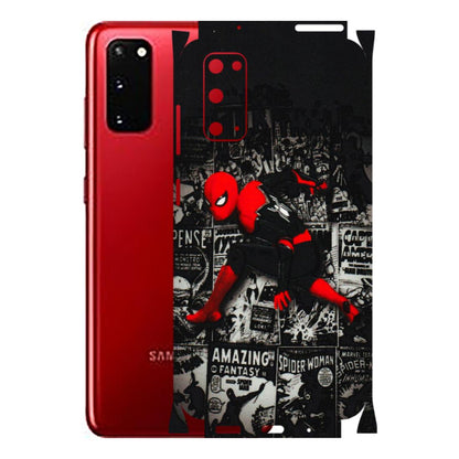 Samsung A/S Series Phone Skins (All Models) - SpiderMan New - 3D Embossed Finish (L-162) Samsung Galaxy S20