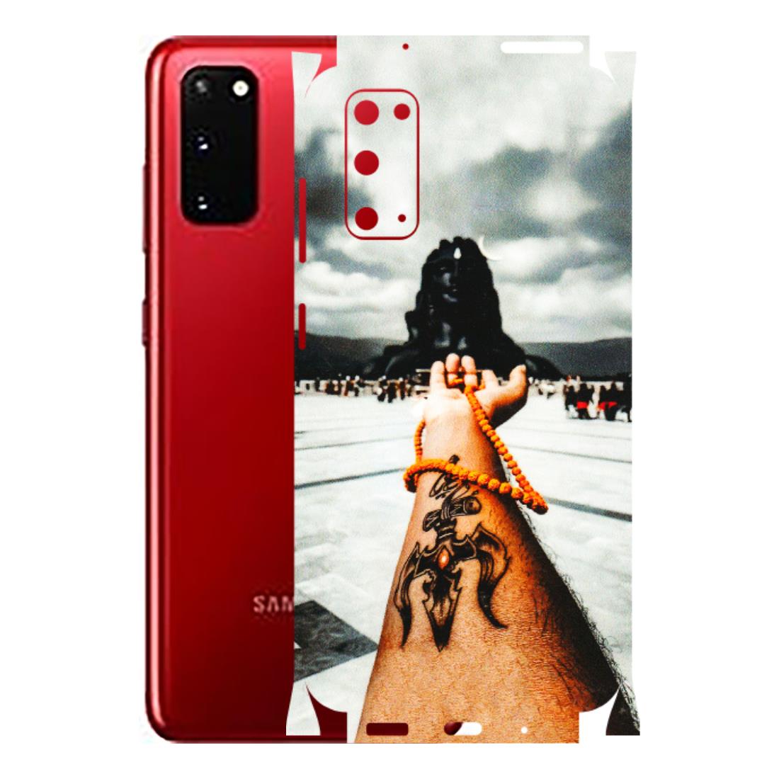 Samsung A/S Series Phone Skins (All Models) - Jai Adiyogi Mahakaal - 3D Embossed Finish (L-164) Samsung Galaxy S20