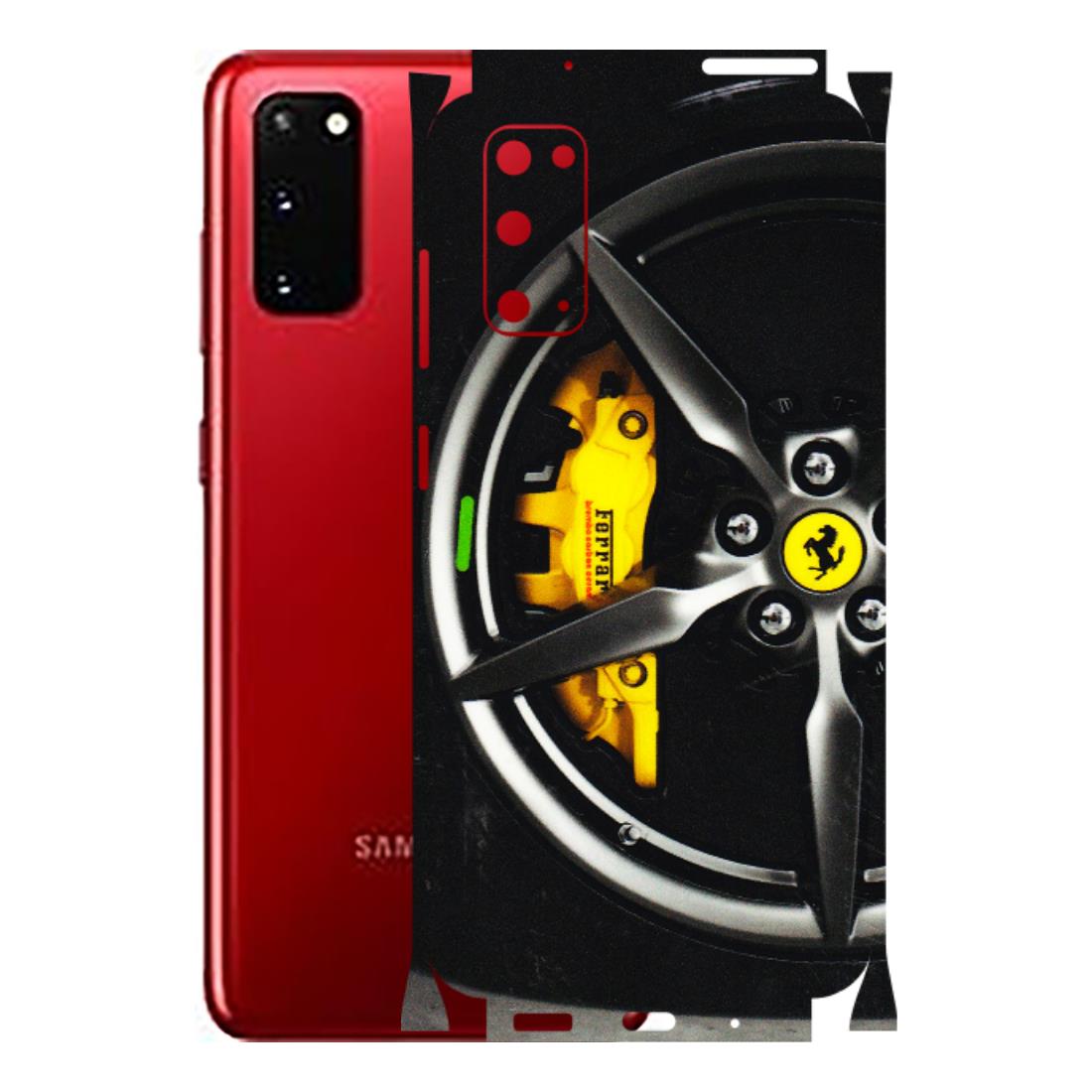 Samsung A/S Series Phone Skins (All Models) - Ferrari Wheel Alloy - 3D Embossed Finish (L-173) Samsung Galaxy S20