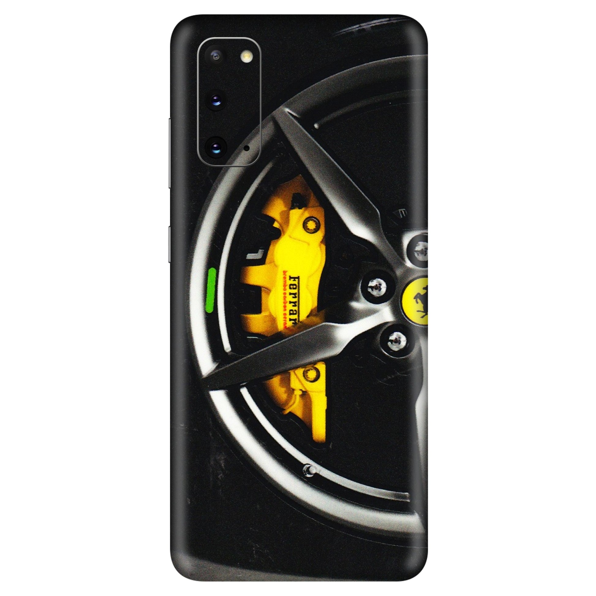 Samsung A/S Series Phone Skins (All Models) - Ferrari Wheel Alloy - 3D Embossed Finish (L-173) Samsung Galaxy S20