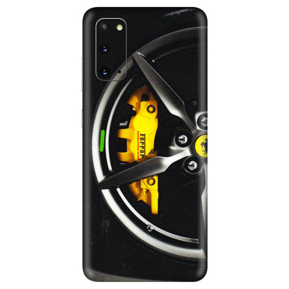 Samsung A/S Series Phone Skins (All Models) - Ferrari Wheel Alloy - 3D Embossed Finish (L-173) Samsung Galaxy S20