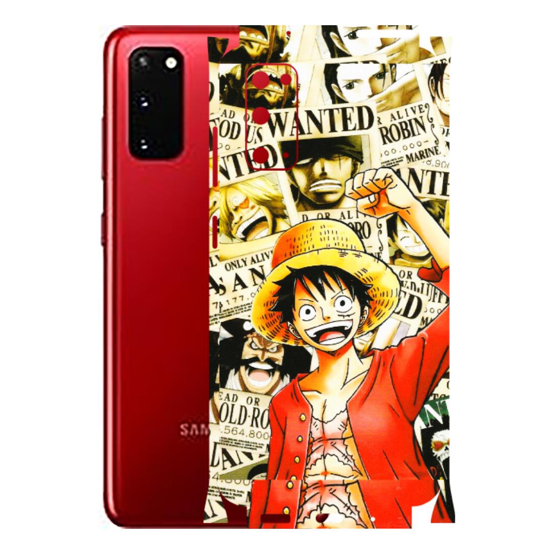 Samsung A/S Series Phone Skins (All Models) - Luffy Anime - 3D Embossed Finish (L-177) Samsung Galaxy S20