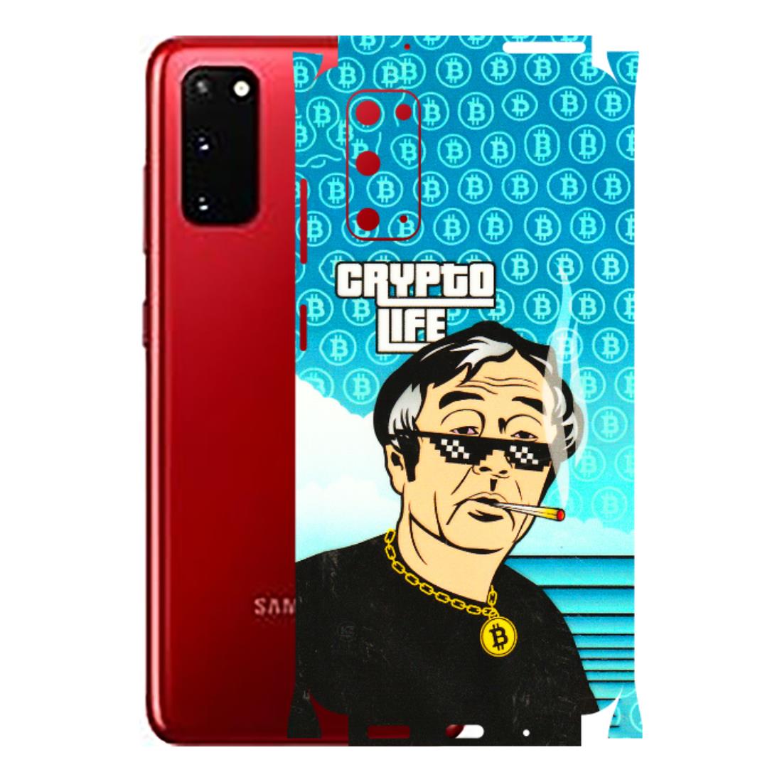 Samsung A/S Series Phone Skins (All Models) - Crypto Thug Life - 3D Embossed Finish (L-179) Samsung Galaxy S20