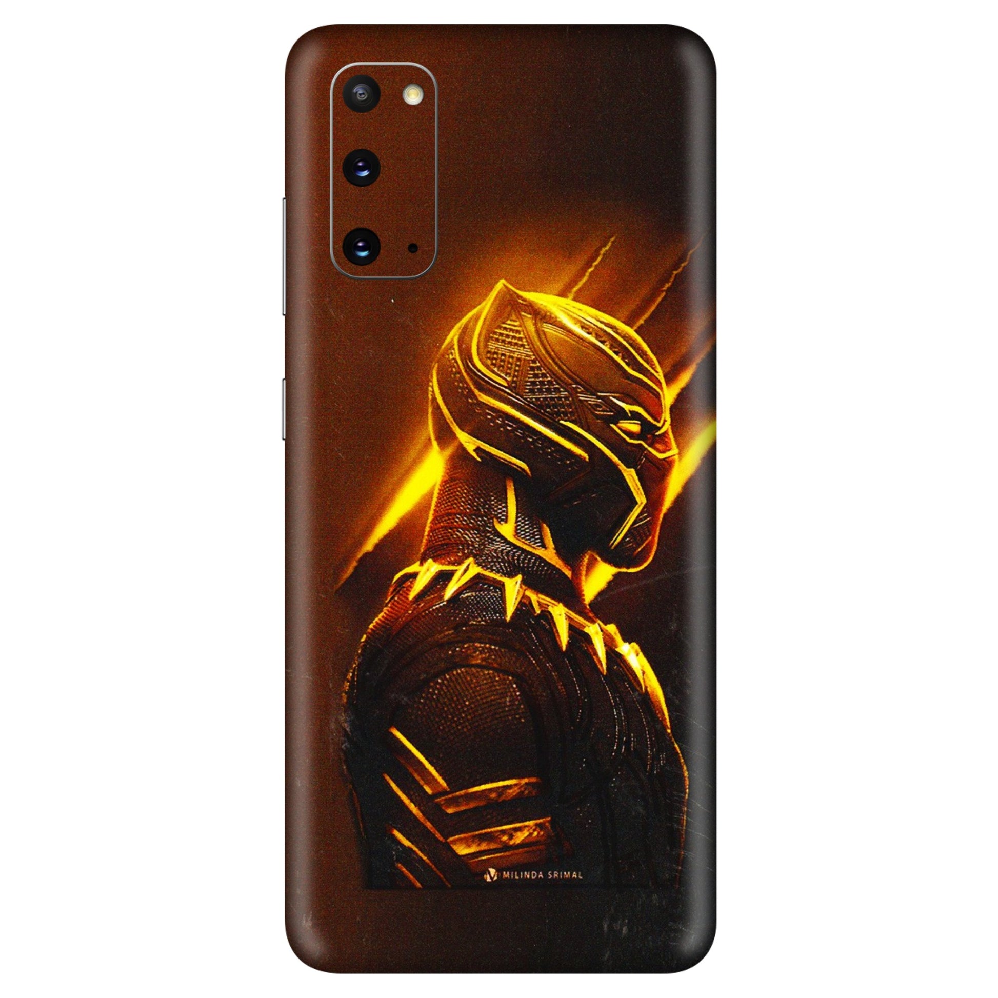 Samsung A/S Series Phone Skins (All Models) - Gold Black Panther - 3D Embossed Finish (L-181) Samsung Galaxy S20