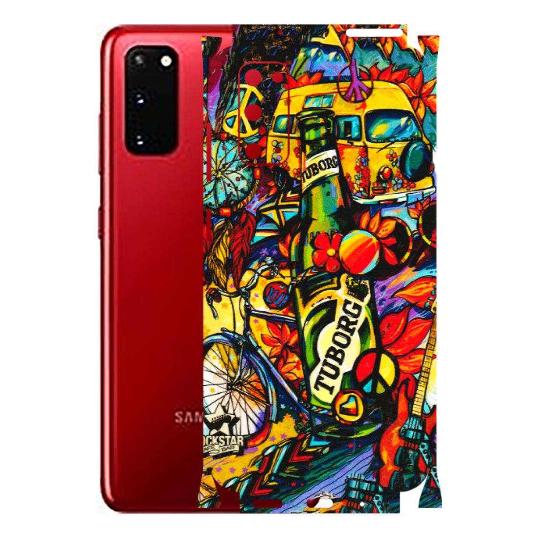Samsung A/S Series Phone Skins (All Models) - Cool Beer Bottle - 3D Embossed Finish (L-193) Samsung Galaxy S20