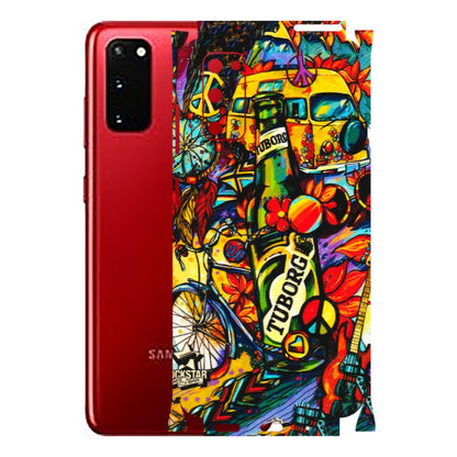 Samsung A/S Series Phone Skins (All Models) - Cool Beer Bottle - 3D Embossed Finish (L-193) Samsung Galaxy S20