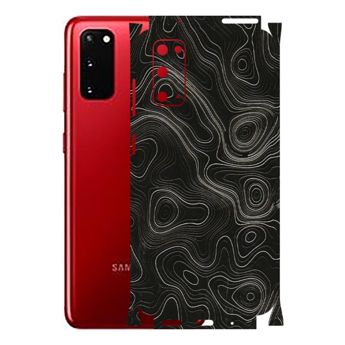 Samsung A/S Series Phone Skins (All Models) - Black Swirl - 3D Embossed Finish (L-196) Samsung Galaxy S20