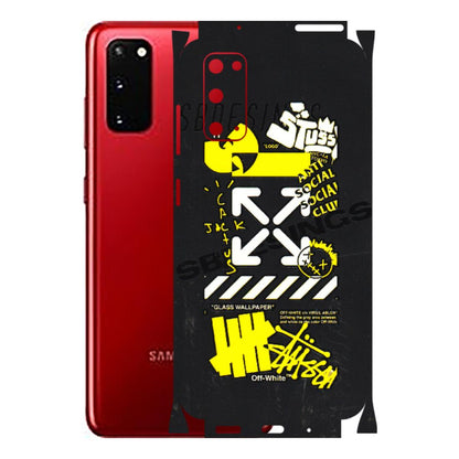 Samsung A/S Series Phone Skins (All Models) - Anti Social Graffiti - 3D Embossed Finish (L-198) Samsung Galaxy S20