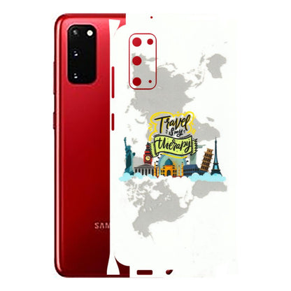 Samsung A/S Series Phone Skins (All Models) - Travel Therapy - 3D Embossed Finish (L-199) Samsung Galaxy S20