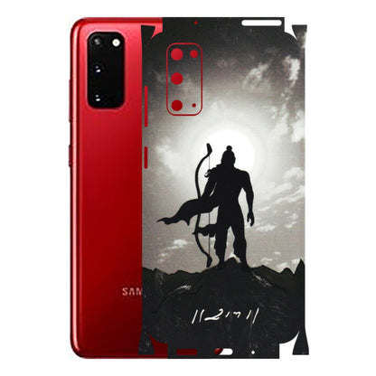 Samsung A/S Series Phone Skins (All Models) - Jai Siya Ram - 3D Embossed Finish (L-200) Samsung Galaxy S20