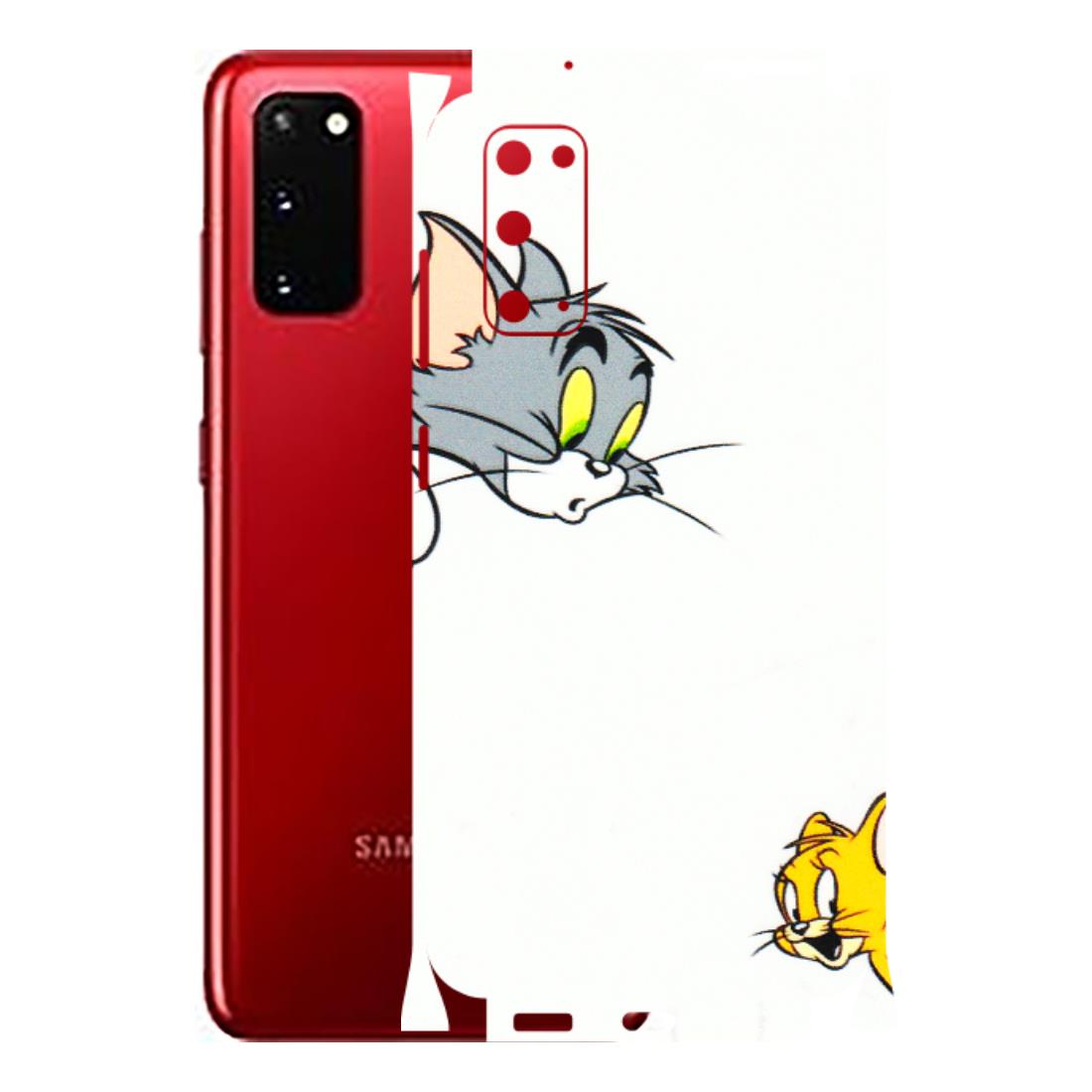 Samsung A/S Series Phone Skins (All Models) - Cute Tom And Jerry - 3D Embossed Finish (L-220) Samsung Galaxy S20