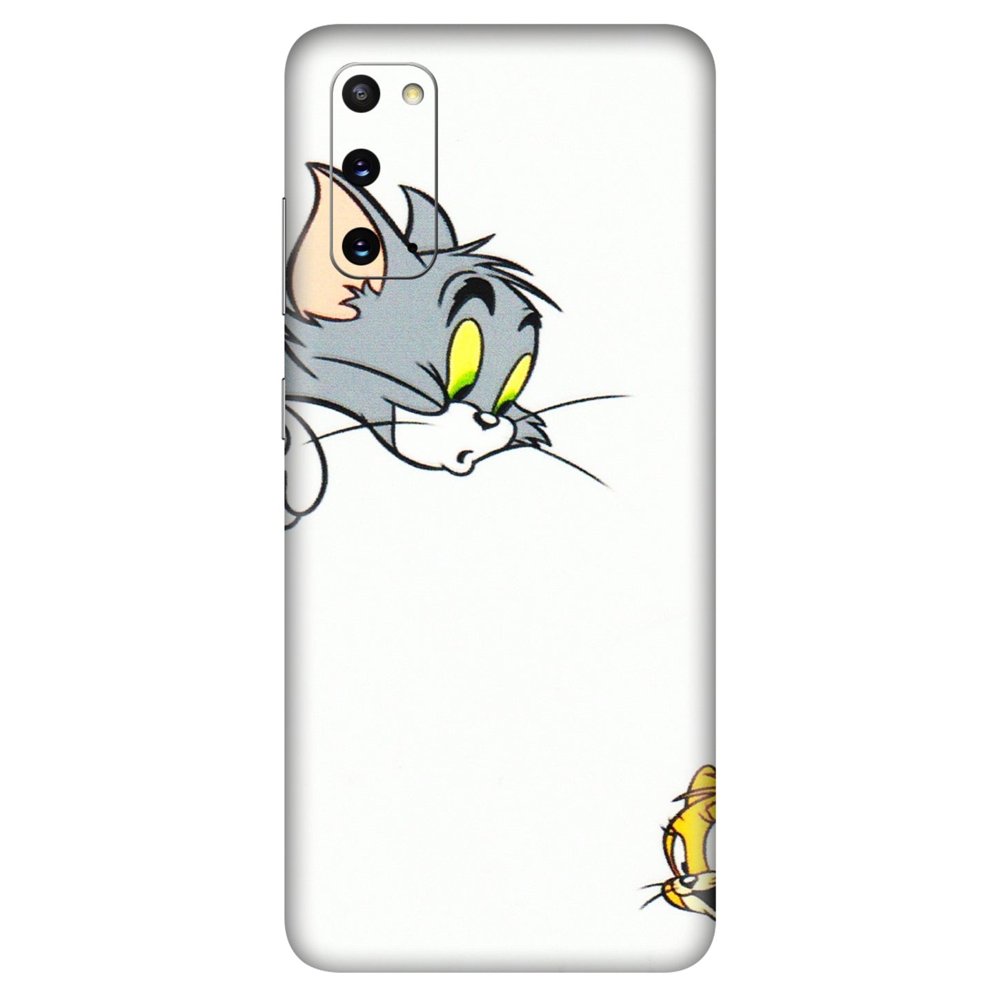 Samsung A/S Series Phone Skins (All Models) - Cute Tom And Jerry - 3D Embossed Finish (L-220) Samsung Galaxy S20
