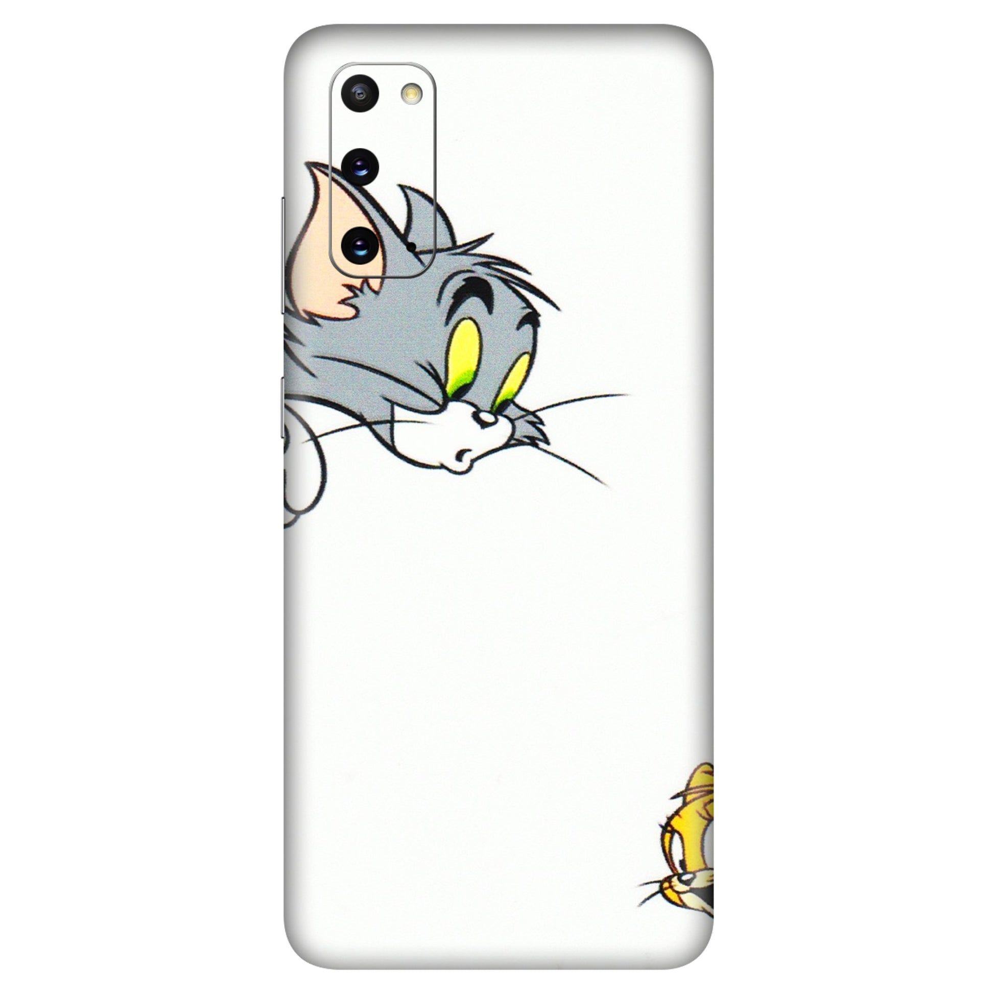 Samsung A/S Series Phone Skins (All Models) - Cute Tom And Jerry - 3D Embossed Finish (L-220) Samsung Galaxy S20
