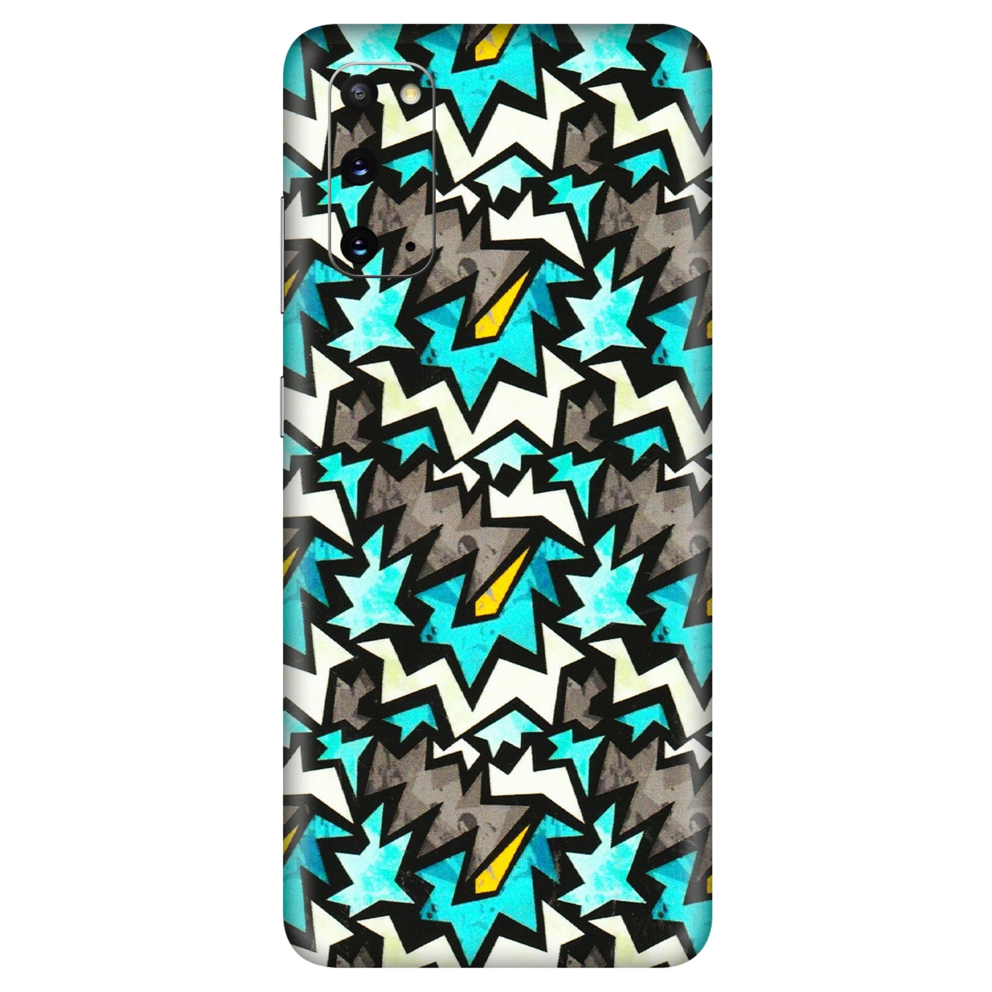 Samsung A/S Series Phone Skins (All Models) - Funky Zig Zag - 3D Embossed Finish (L-223) Samsung Galaxy S20
