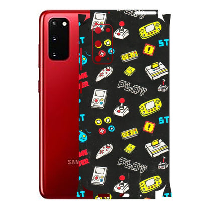 Samsung A/S Series Phone Skins (All Models) - Gaming Doodles - 3D Embossed Finish (L-224) Samsung Galaxy S20