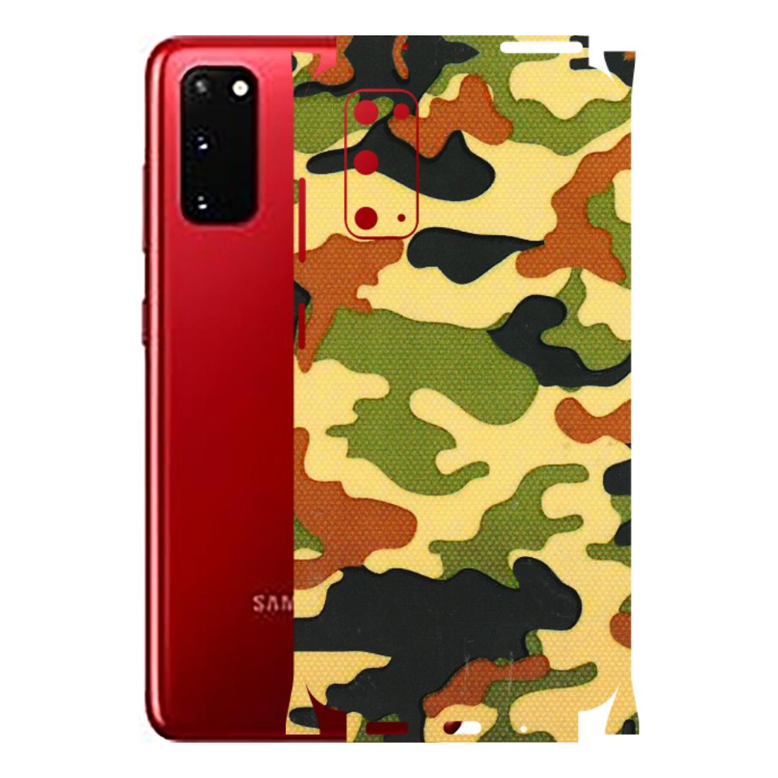 Samsung A/S Series Phone Skins (All Models) - Indian Military - 3D Embossed Finish (L-234) Samsung Galaxy S20