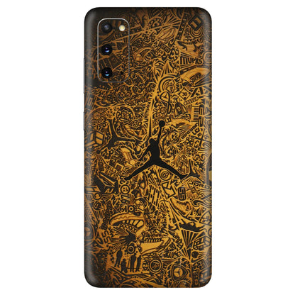 Samsung A/S Series Phone Skins (All Models) - Premium Gold Basketball Player - 3D Embossed Finish (L-236) Samsung Galaxy S20