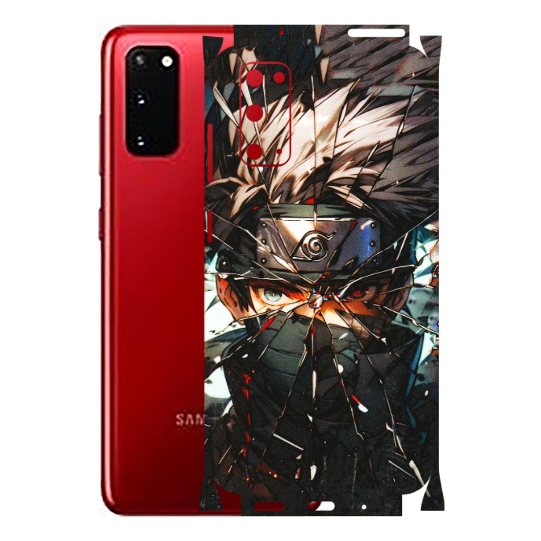 Samsung A/S Series Phone Skins (All Models) - Kakashi Shattered Glass Effect - 3D Embossed Finish (L-237) Samsung Galaxy S20