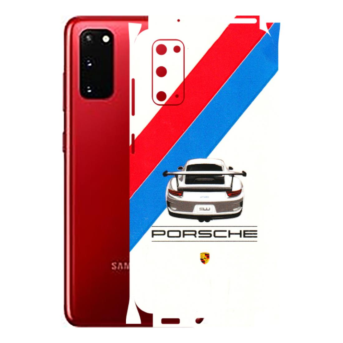 Samsung A/S Series Phone Skins (All Models) - Porche Car Sober Logo - 3D Embossed Finish (L-248) Samsung Galaxy S20
