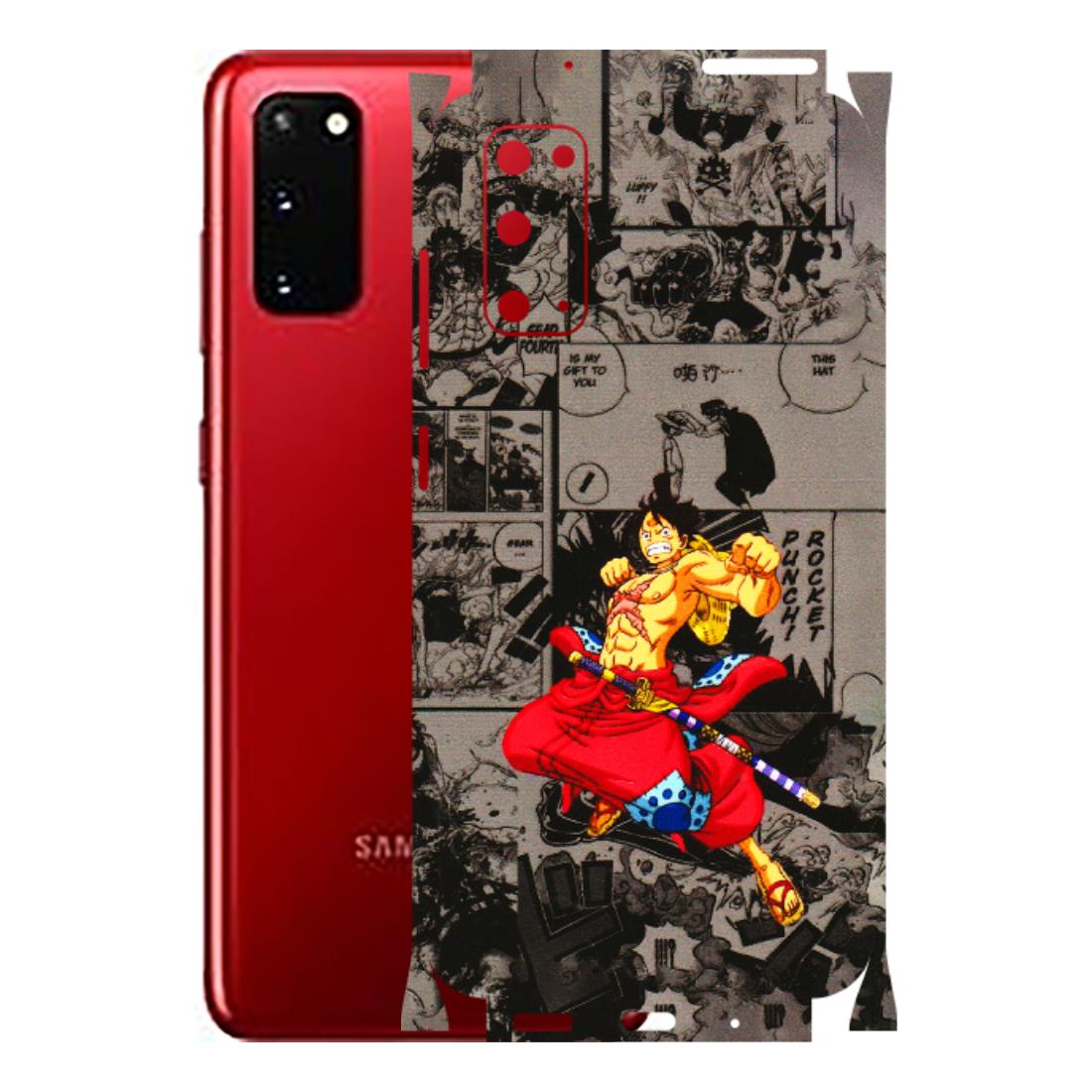 Samsung A/S Series Phone Skins (All Models) - One Piece Rocket Punch Manga - 3D Embossed Finish (L-25) Samsung Galaxy S20