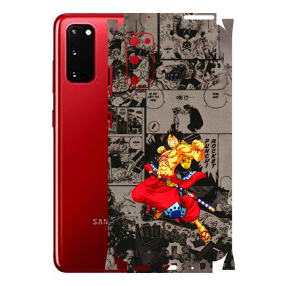 Samsung A/S Series Phone Skins (All Models) - One Piece Rocket Punch Manga - 3D Embossed Finish (L-25) Samsung Galaxy S20