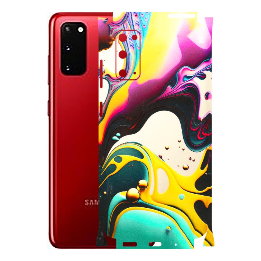 Samsung A/S Series Phone Skins (All Models) - Multicolor Abstract pattern - 3D Embossed Finish (L-254) Samsung Galaxy S20