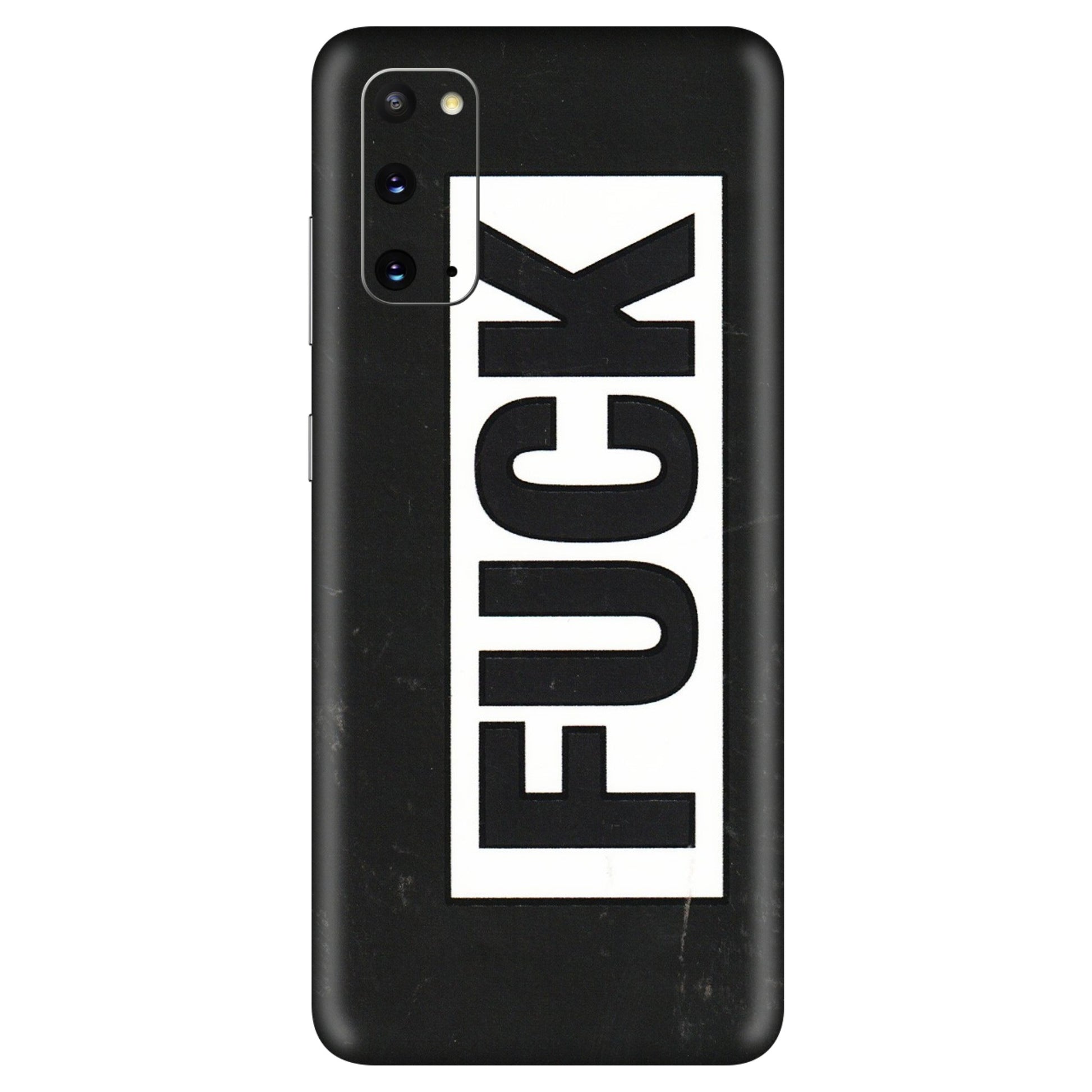 Samsung A/S Series Phone Skins (All Models) - The F Word - 3D Embossed Finish (L-255) Samsung Galaxy S20