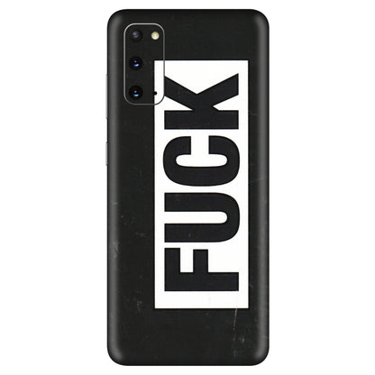 Samsung A/S Series Phone Skins (All Models) - The F Word - 3D Embossed Finish (L-255) Samsung Galaxy S20